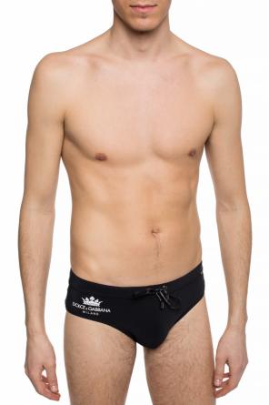 Logo-printed swimming briefs, zdjęcie 2 Logo-printed swimming briefs od Dolce & Gabbana